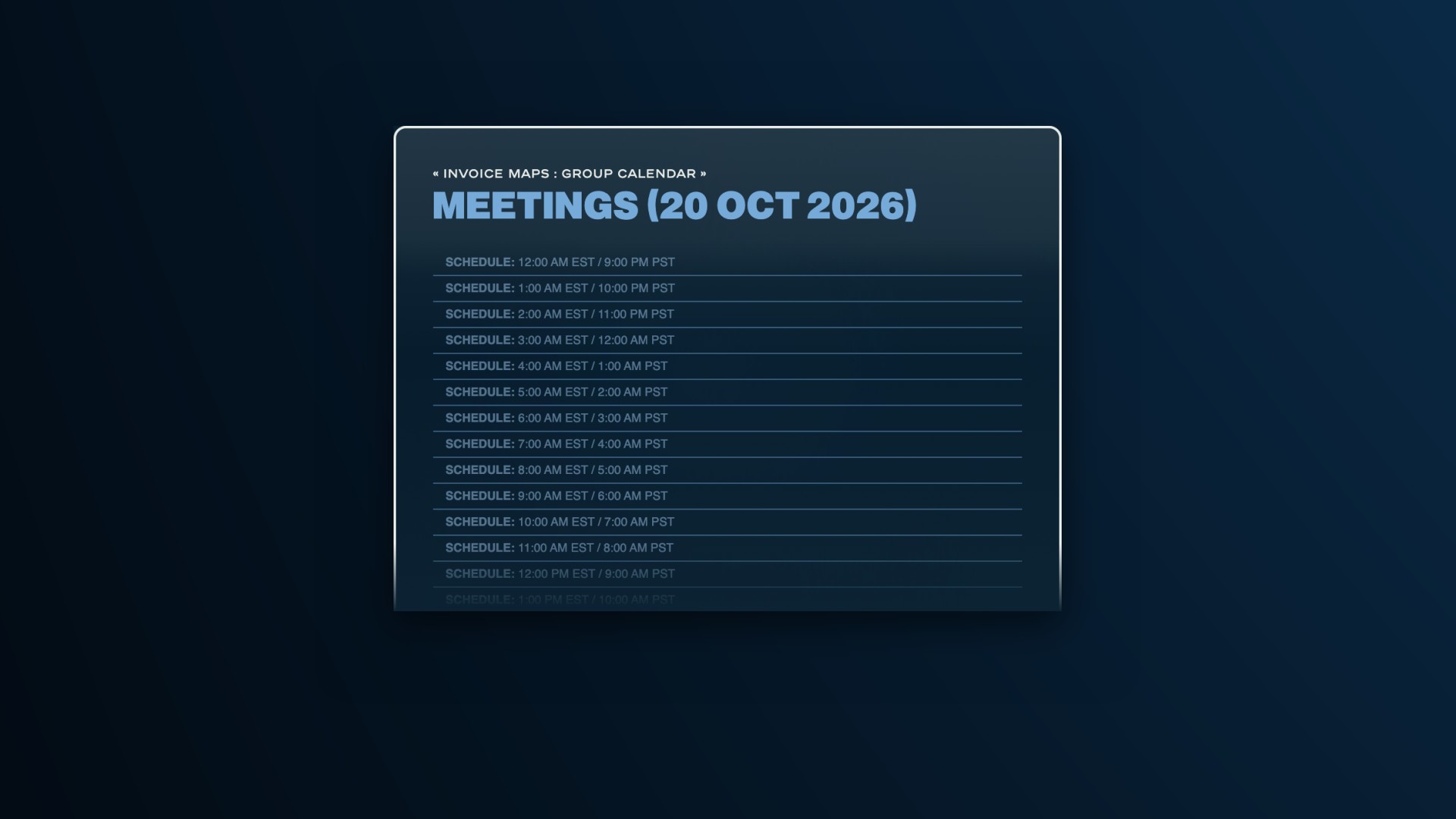 Meetings