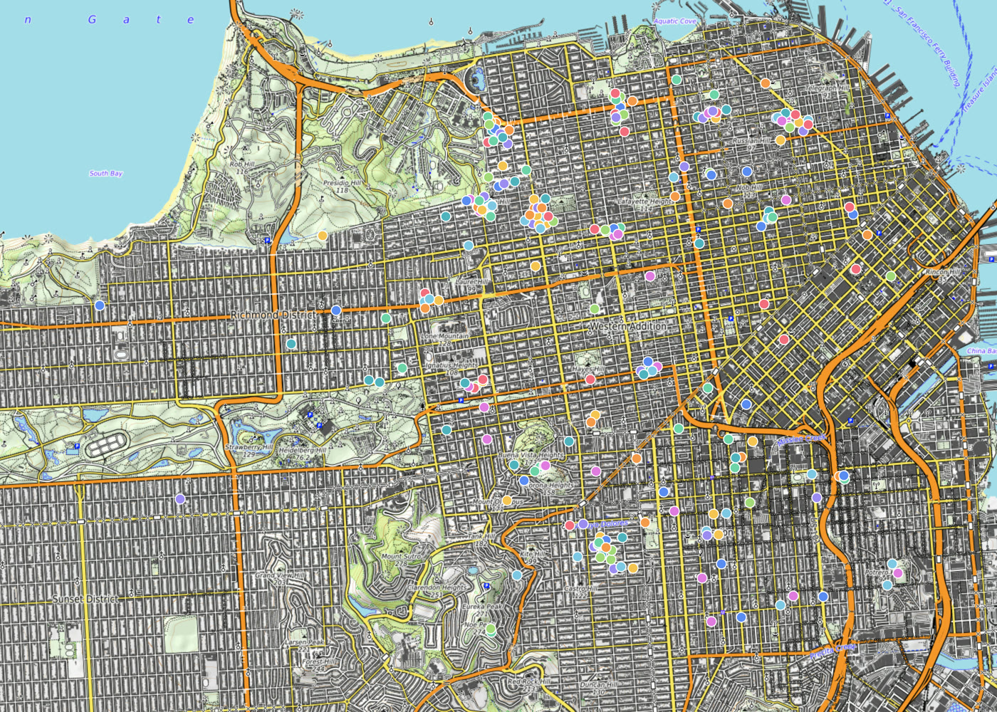Topo map
